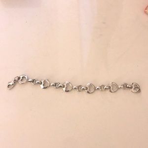 Tiffany & Co Heart Stencil Sterling Silver Bracelet